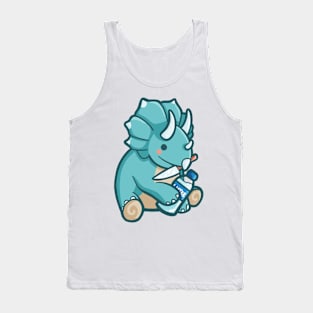 Drink water, otherwise...! dinosaur Tank Top